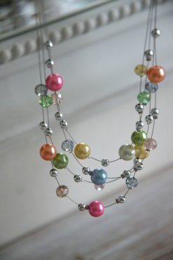Halsband med runda prlor, Gemini, TILLFLLIGT SLUT