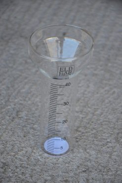Extra glas till regnm�tare, Eldgarden
