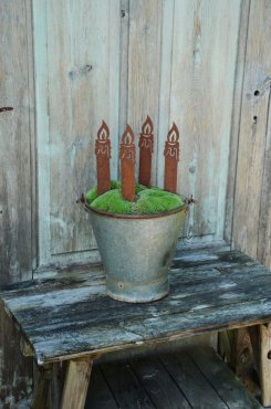 Ljus sticks, rostiga, stora