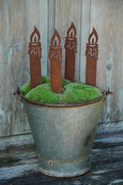 Ljus sticks, rostiga, stora