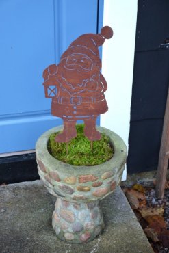 Rostig tomte, silhouette