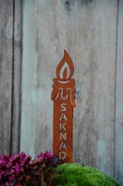 Ljus sticks, rostig, SAKNAD