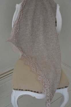Spetsscarf taupe