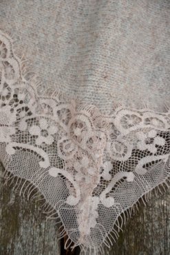 Spetsscarf taupe