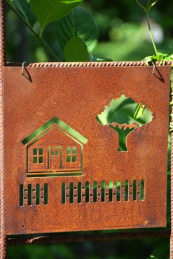 Skylt till armeringsn�t, Hus & Tr�dg�rd