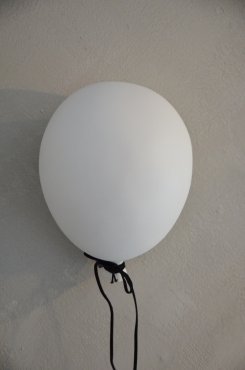 Ballong dekoration vägg, vit