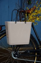 Väska Hinza Hög med cykelfäste, Nougat-Recycled Plastic