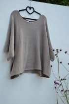 Ponchotröja, taupe, one size, Mix By Heart