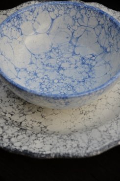 Fiori skål, 17 cm, antikblå